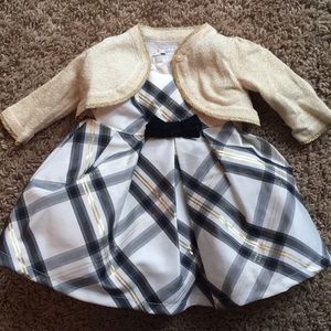 Newborn Plaid Christmas Dress